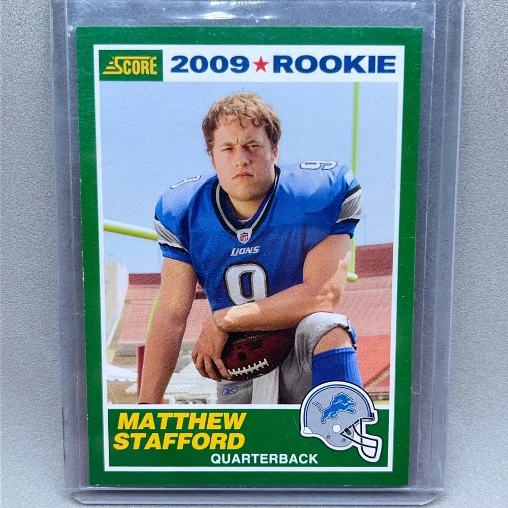 Score 2009 Matthew Stafford Detroit Lions Rookie #1 Football NFL Trading Card